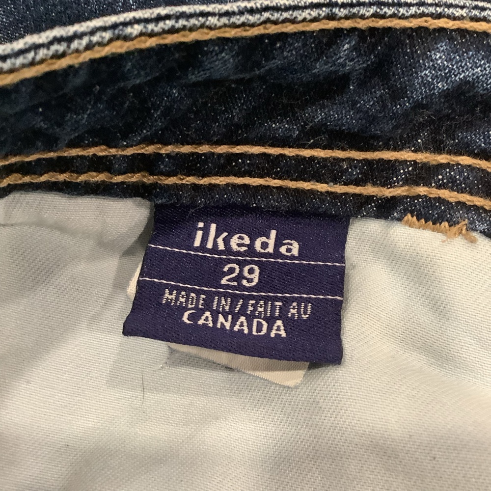 Vintage 90s IKDEA Denim Jeans Jorts Capris Made in Canada 🇨🇦 Size 29 - Picture 10 of 13